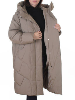 A621 BEIGE Пальто зимнее женское (200 гр. холлофайбер) - Fashion фото 7