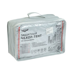 Тент автомобильный CARTAGE, водонепроницаемый, полиэстер, XL, 490180150 см  фото 7