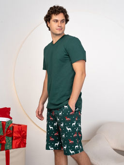 Мужская новогодняя пижама из 100% хлопка - Binita фото 3