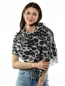 Яркий палантин с анималистичным принтом - Pretty mania фото 11