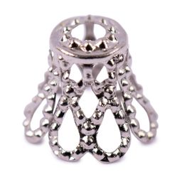 Zlatka Розетка для бус DC-005/5 8 мм 2 мм 5 шт №02 под никель