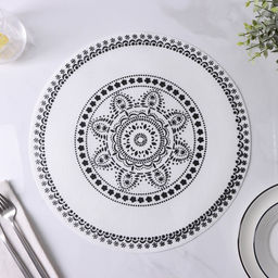 Цена за 12 шт. Салфетка сервировочная Михенди, 3838 см, цвет чёрно-белый - Simaland фото 3