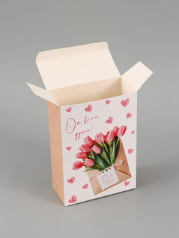 Цена за 3 шт. Коробка подарочная складная «С любовью», 16×23×7.5 см