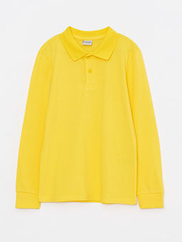 Polo Yaka Basic Uzun Kollu Erkek ?ocuk Ti??rt