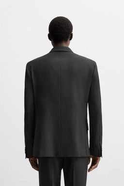 DOUBLE-BREASTED BLAZER WITH SHAWL COLLAR - Zara фото 3