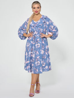 Платье 0327-1п синий - Dora фото 36