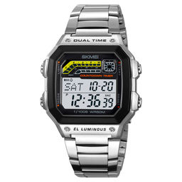 Часы наручные Skmei мужские электронные 2307silver-steel