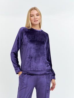 джемпер женский с рукавом реглан и с добавлением страз