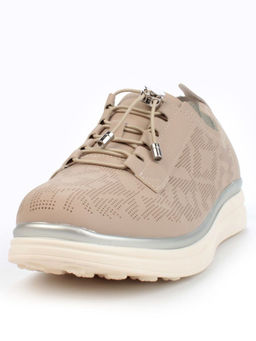 05-PDL206-1 BEIGE/BROWN Кроссовки женские (натуральная кожа) - Фабричный китай фото 7