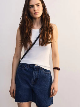 Джинсовые шорты А-силуэта ZR2605092304-104 / Zarina