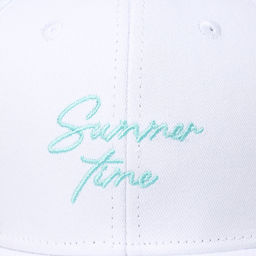 Кепка детская для девочки Summer time, цвет белый, р-р 52-54, 5-7 лет