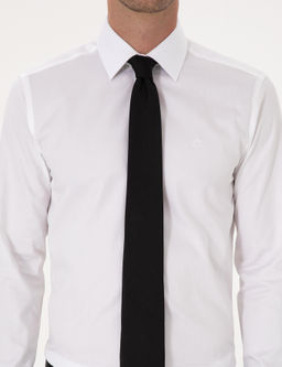 Beyaz Slim Fit Uzun Kollu Basic G_mlek - Cacharel фото 6