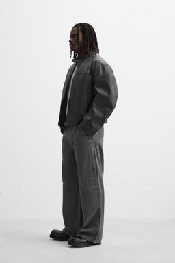 RELAXED FIT WASHED TROUSERS - Zara фото 4