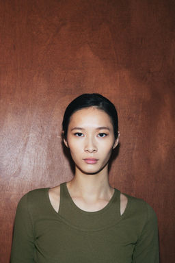 CAMISETA RIB DOBLE / Khaki - Zara фото 2
