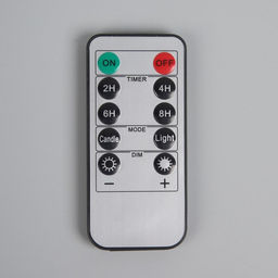 Светодиодные свечи на прищепках 19 см, 6 штук, батарейки АААх1 (не в комплекте), пульт ДУ, свечение тёплое белое