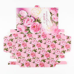 Цена за 5 шт. Коробка для шоколада с местом для денег «С Днём рождения», 20 х 2 х 10 см