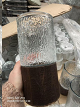 Ваза для цветов 20 см с основанием / WRD-174 /уп 30/ без и/уп