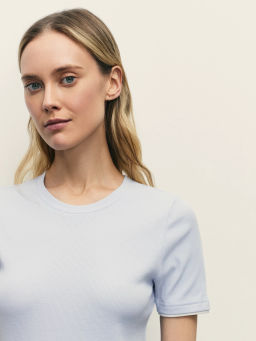 Футболка с контрастными окантовками / Zarina  фото 6