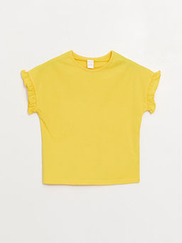 Bisiklet Yaka Basic K?z Bebek Ti??rt