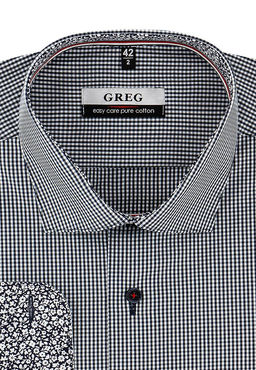 Сорочка мужская длинный рукав GREG 134/131/ROM/ZN/1p