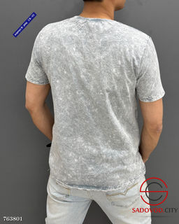 Мужская однотонная футболка - Bruno фото 6