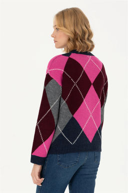 Женский темно-синий трикотажный кардиган с v-образным вырезом Неожиданная скидка в корзине - U.s. polo assn фото 5