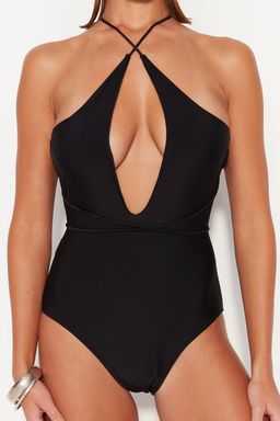 Siyah Halter Yaka Baglamal? Normal Paca Mayo TBESS23MA00187