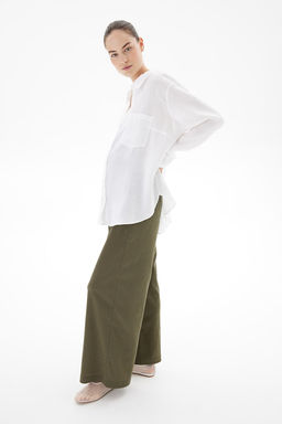 MAMA Pantalon con efecto arrugado