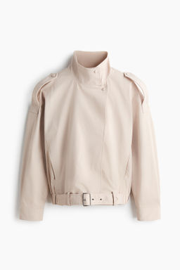 Cazadora oversize con cintur?n