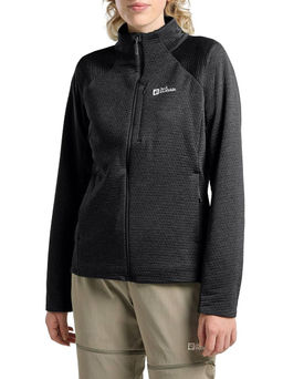 Флисовая куртка Jack Wolfskin TAIGA FZ W, черная