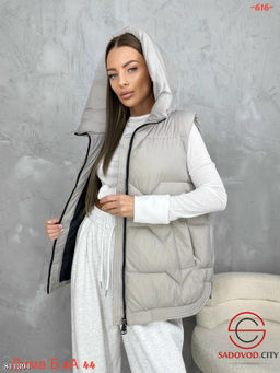 Жилет женский с капюшоном - Bruno фото 4