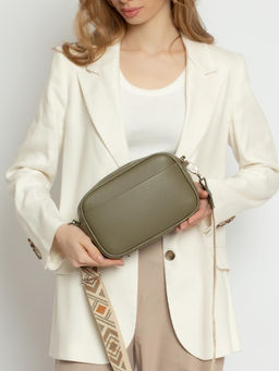 Женская кожаная сумка Richet 3154LNT 630 Зеленый