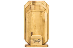 Комплект 3 досок 38*22*1,8 см, 34*20*1,8 см, 30*18*1,8 см Гайка на дер. подстав. - Elan gallery фото 4