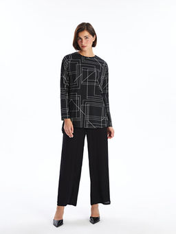 Bisiklet Yaka Desenli Kad?n Tunik