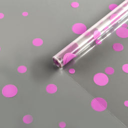 Пленка для цветов "Круги" сиреневая 0,7 х 8.2 м, 40мкм