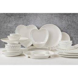 Тарелка Magistro Сердце, d=30 см, фарфор, белая