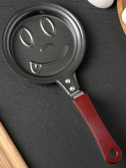 Сковорода мини фигурная Смайл (углеродистая сталь) D=12см арт.108187 /MALLONY/