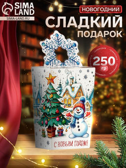 Сладкий новогодний подарок Снежинкин, 250 г