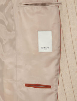 Бежевый зауженный костюм - Cacharel фото 6