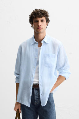 100% LINEN SHIRT - Zara фото 10