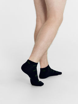 Цена за 5 пар! Носки мужские черные с рисунком в виде оригами из самолетиков - Mark formelle фото 2