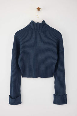 Haki Crop Basic Triko Kazak TWOAW22KZ0223 - Trendyolmilla фото 30