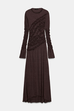 GATHERED MIDI DRESS - Zara фото 5