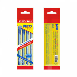 Цена за 50 шт. Ручка шариковая ErichKrause Neo® Stick Original 0.7, Super Glide Technology, цвет чернил черный (в коробке по 50 шт.)  фото 23