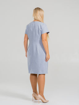 Платье 1350 серо-голубой - Novita фото 7