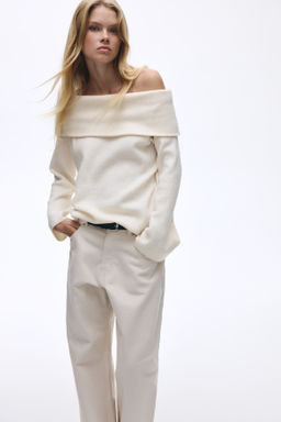 Jersey off-the-shoulder - H&m фото 6