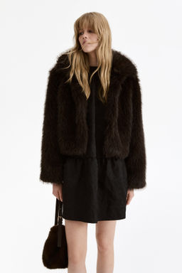 Chaqueta cropped efecto pelo - H&m фото 4