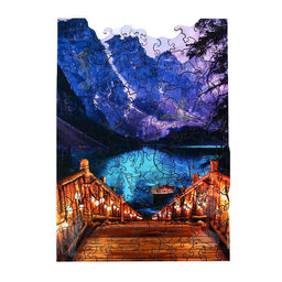 Пазл Вечерний пейзаж фигурные светящиеся детали - Puzzle фото 2