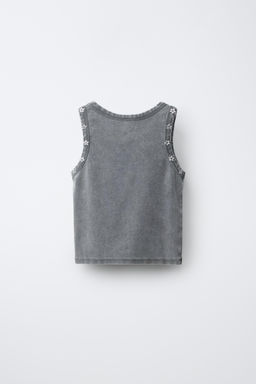 TOP TACHAS / Gris antracita - Zara фото 3