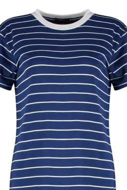 Lacivert Cizgili Y?rtmac Detayl? Shift/Duz Maxi Orme Elbise TWOSS23EL00690 - Trendyolmilla фото 8